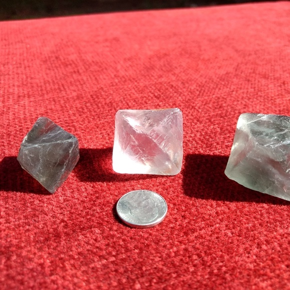 3 Flourite Octahedron from China - Picture 5 of 8